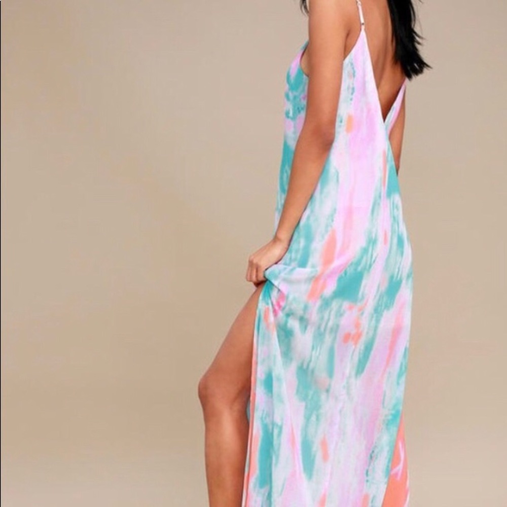 LULUs Flying Waterfall Fuchsia Maxi Dress